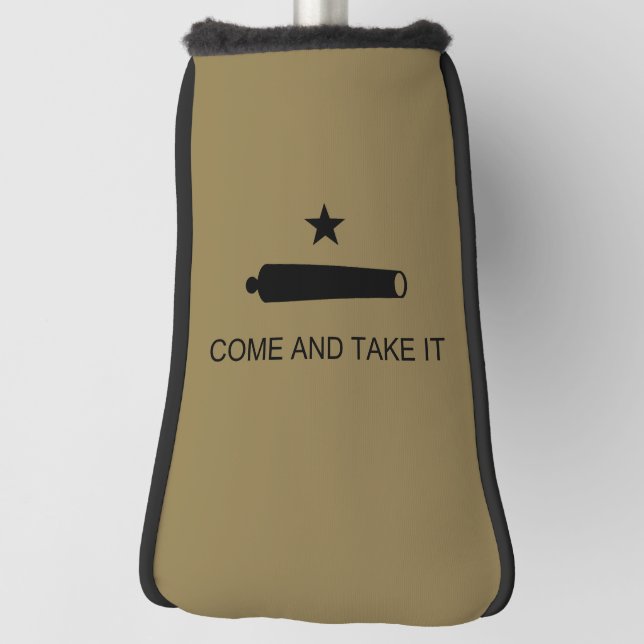 Come & Take It! Texas State battle Flag Golf Head Cover (Rotate 90)