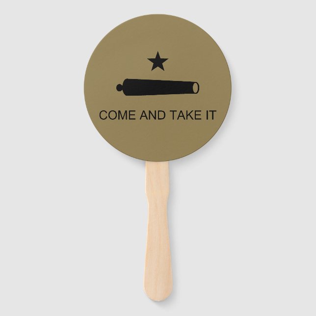 Come & Take It! Texas State battle Flag Hand Fan (Front)