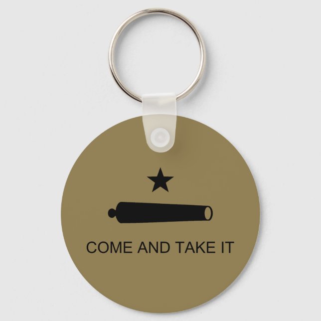 Come & Take It! Texas State battle Flag Keychain (Front)