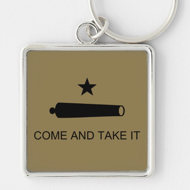Come & Take It! Texas State battle Flag Keychain (Front)