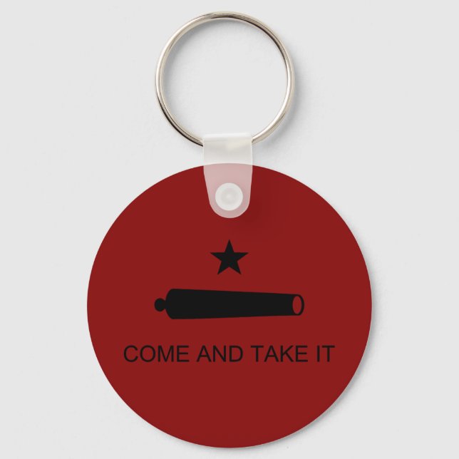 Come & Take It! Texas State battle Flag Keychain (Front)