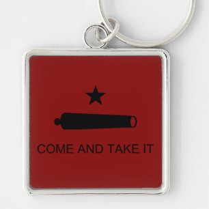 Come & Take It! Texas State battle Flag Keychain