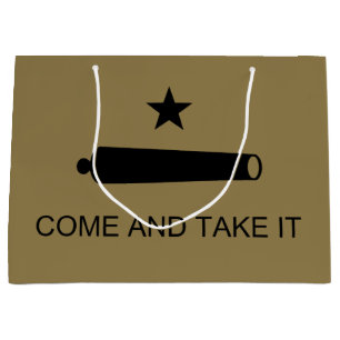 Come & Take It! Texas State battle Flag Large Gift Bag