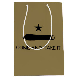 Come & Take It! Texas State battle Flag Medium Gift Bag
