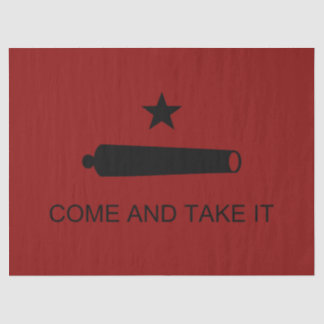 Come & Take It! Texas State battle Flag Tissue Paper
