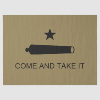 Come & Take It! Texas State battle Flag Tissue Paper