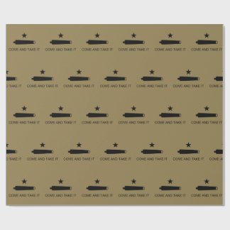 Come & Take It! Texas State battle Flag Wrapping Paper