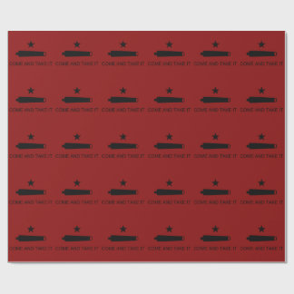 Come & Take It! Texas State battle Flag Wrapping Paper