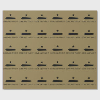 Come & Take It! Texas State battle Flag Wrapping Paper