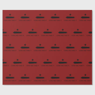 Come & Take It! Texas State battle Flag Wrapping Paper