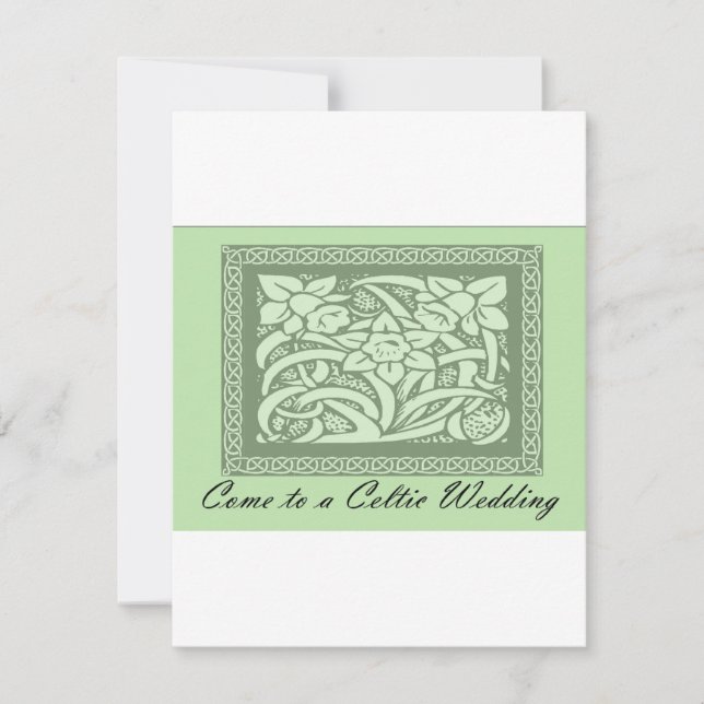 Come To A Celtic Wedding Invitation (Front)