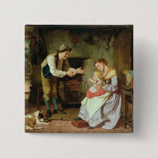 Come to Daddy 2 Inch Square Button (Front)