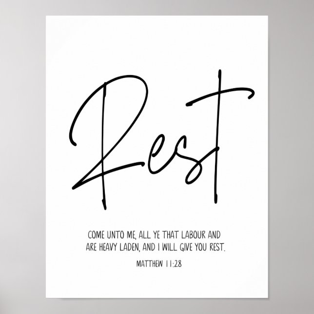 Come To Me, Matthew 11:28, Scripture Wall Art (Front)