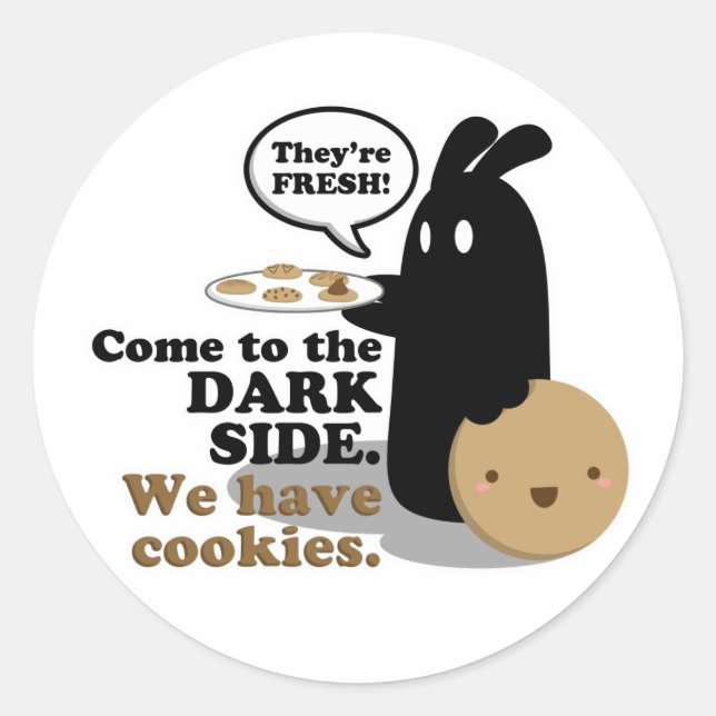 Come To The Dark Side. Stickers (Front)
