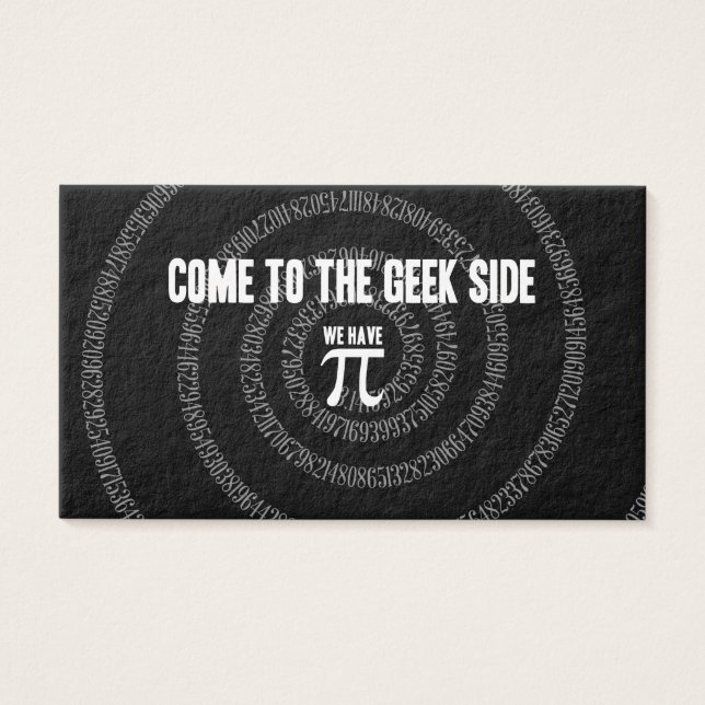 Come To The Geek Side for Pi (Front)