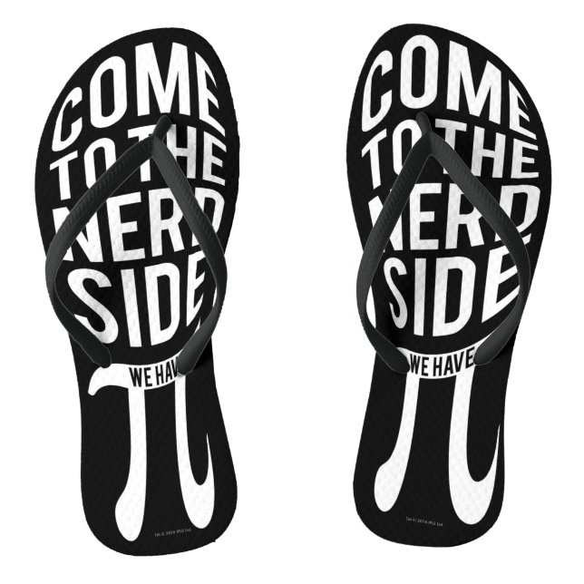 Come To The Nerd Side Flip Flops (Footbed)
