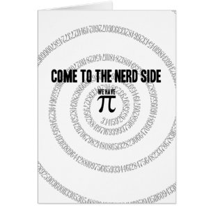 Come To The Nerd Side for Pi Typography Style