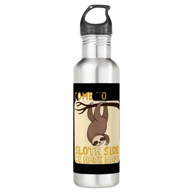 Come To The Sloth Side T-Shirt - Funny Sloth Pun ( 710 Ml Water Bottle (Front)
