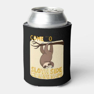 Come To The Sloth Side T-Shirt - Funny Sloth Pun ( Can Cooler