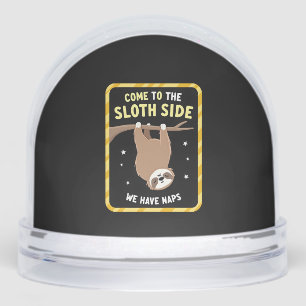 Come To The Sloth Side T-Shirt - Funny Sloth Pun ( Snowglobe