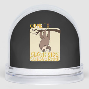 Come To The Sloth Side T-Shirt - Funny Sloth Pun ( Snowglobe