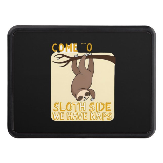 Come To The Sloth Side T-Shirt - Funny Sloth Pun ( Trailer Hitch Cover (Front)