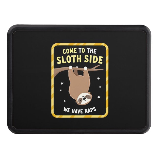 Come To The Sloth Side T-Shirt - Funny Sloth Pun ( Trailer Hitch Cover (Front)