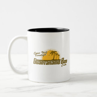 COME VISIT BEAUTIFUL GUANTANAMO BAY CUBA Two-Tone COFFEE MUG