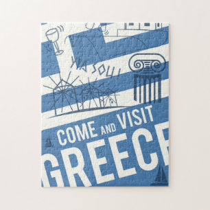 Come Visit Greece Jigsaw Puzzle