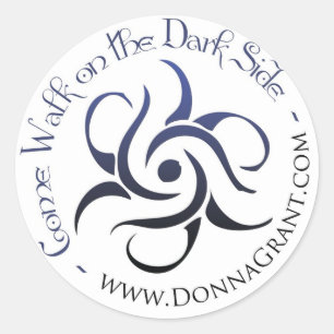Come Walk on the DARK Side Classic Round Sticker