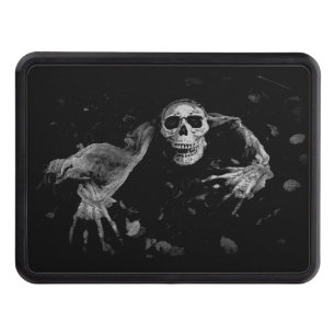 Come With Me - Creepy Skull   Trailer Hitch Cover