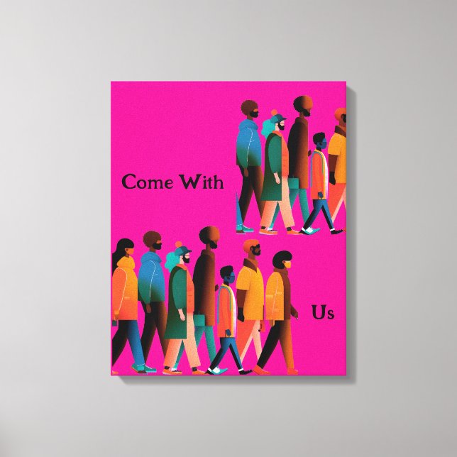 Come with us canvas print (Front)