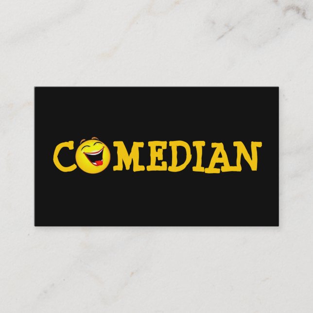 Comedian Entertainment Performer Comedy Theatre Business Card (Front)