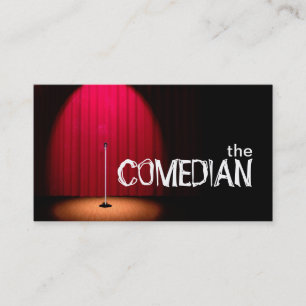 Comedian Entertainment Performer Comedy Theatre Business Card