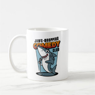 Comedian Shark at Jaws Dropping Comedy Club Coffee Mug