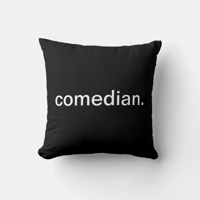 Comedian Throw Pillow (Front)