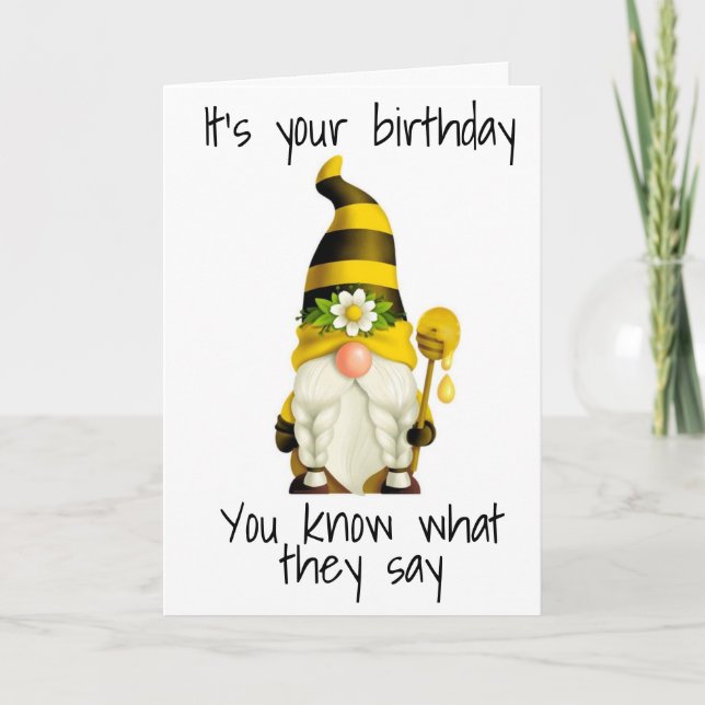 COMEDIC GNOME DIT QUE VOUS N'ÊTES PAS VIEUX CARTE  (Devant)