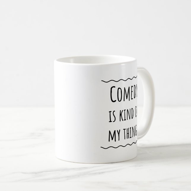 Comédie comique Gift Coffee Mug (Devant droit)