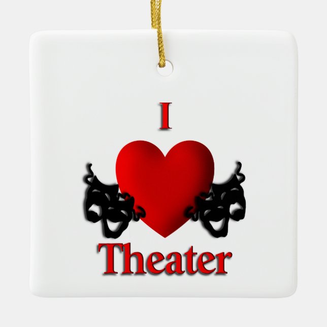 Comédie et Tragédie Théâtre Masques Ornement (Devant)