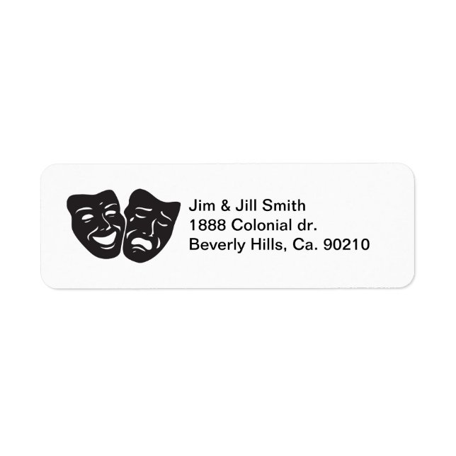 Comédie Tragédie Théâtre Masques (Devant)