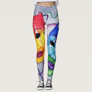 Comedy and Tragedy Leggings