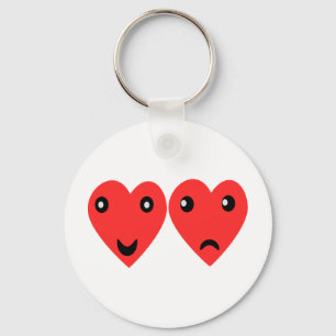 Comedy and tragedy masks keychain