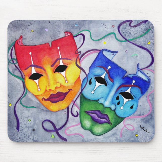 Comedy and Tragedy Mouse Pad (Front)