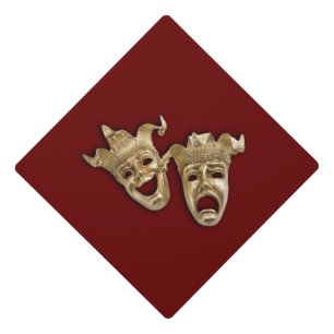 Comedy and Tragedy Theatre Graduation Cap Topper