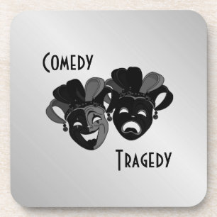 Comedy and Tragedy Theatre Masks Coaster