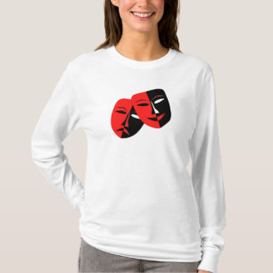 Comedy and tragedy theatre masks. T-Shirt
