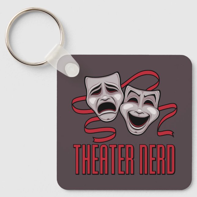 Comedy And Tragedy Theatre Nerd Keychain (Front)