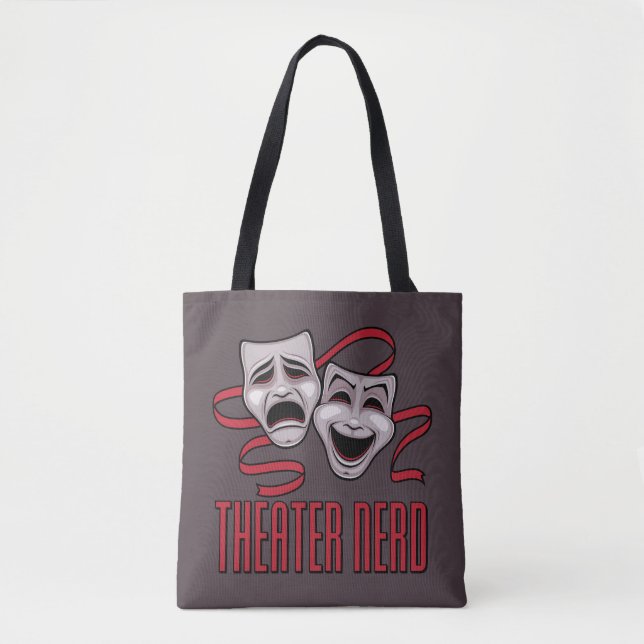 Comedy And Tragedy Theatre Nerd Tote Bag (Front)