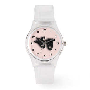 Comedy and Tragedy Theatre Pink Watch