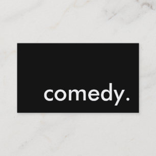 comedy. business card